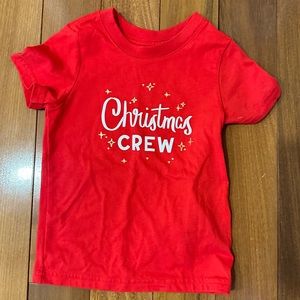 Red Christmas crew shirt size 18 months